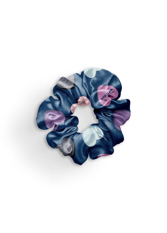 Recycled Scrunchie in Navy by Skincare for Weirdos - Touchy Feely