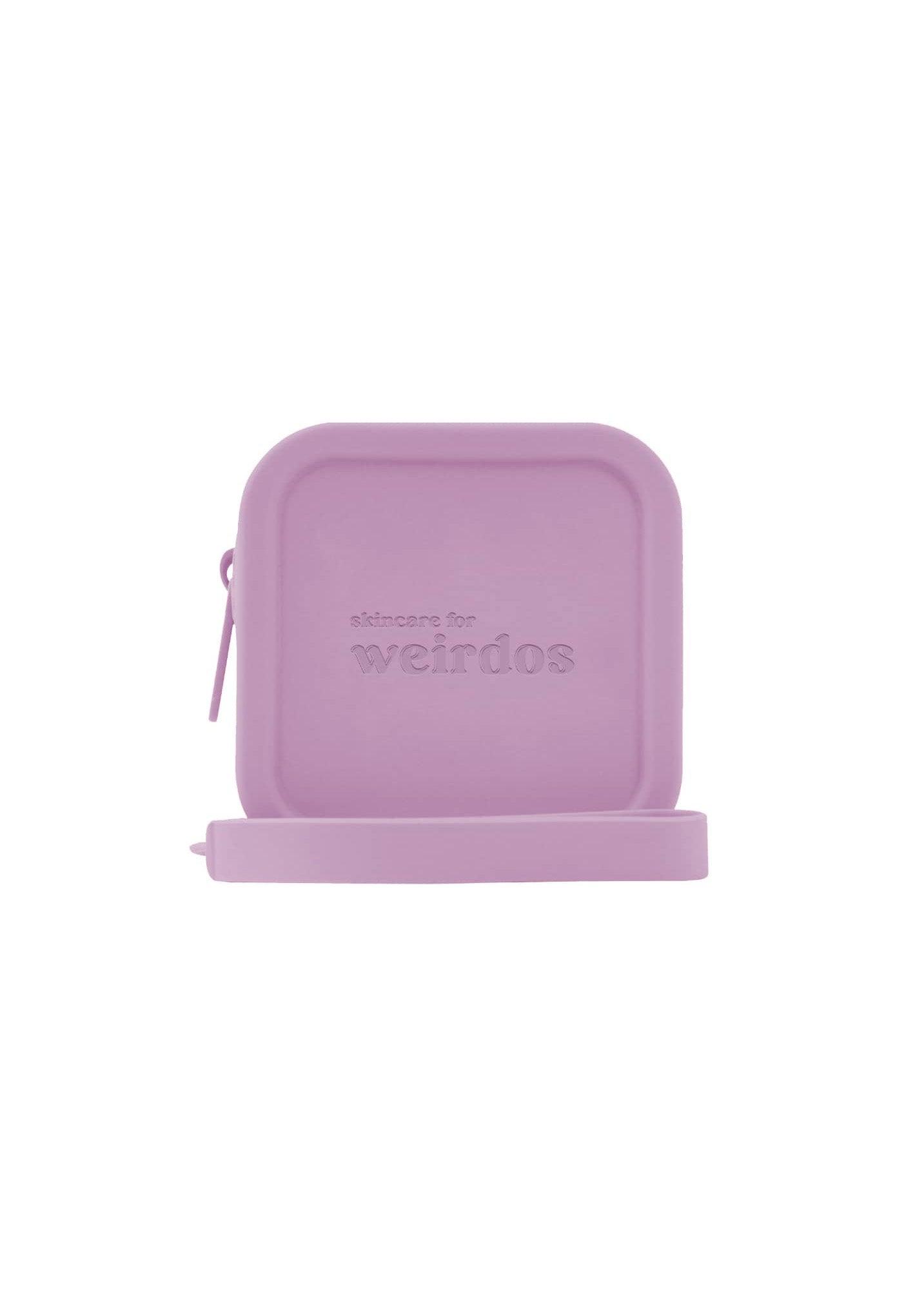 Silicone Zip Pouch - Purple by Skincare for Weirdos - Touchy Feely