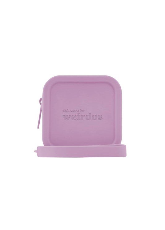 Silicone Zip Pouch - Purple by Skincare for Weirdos - Touchy Feely